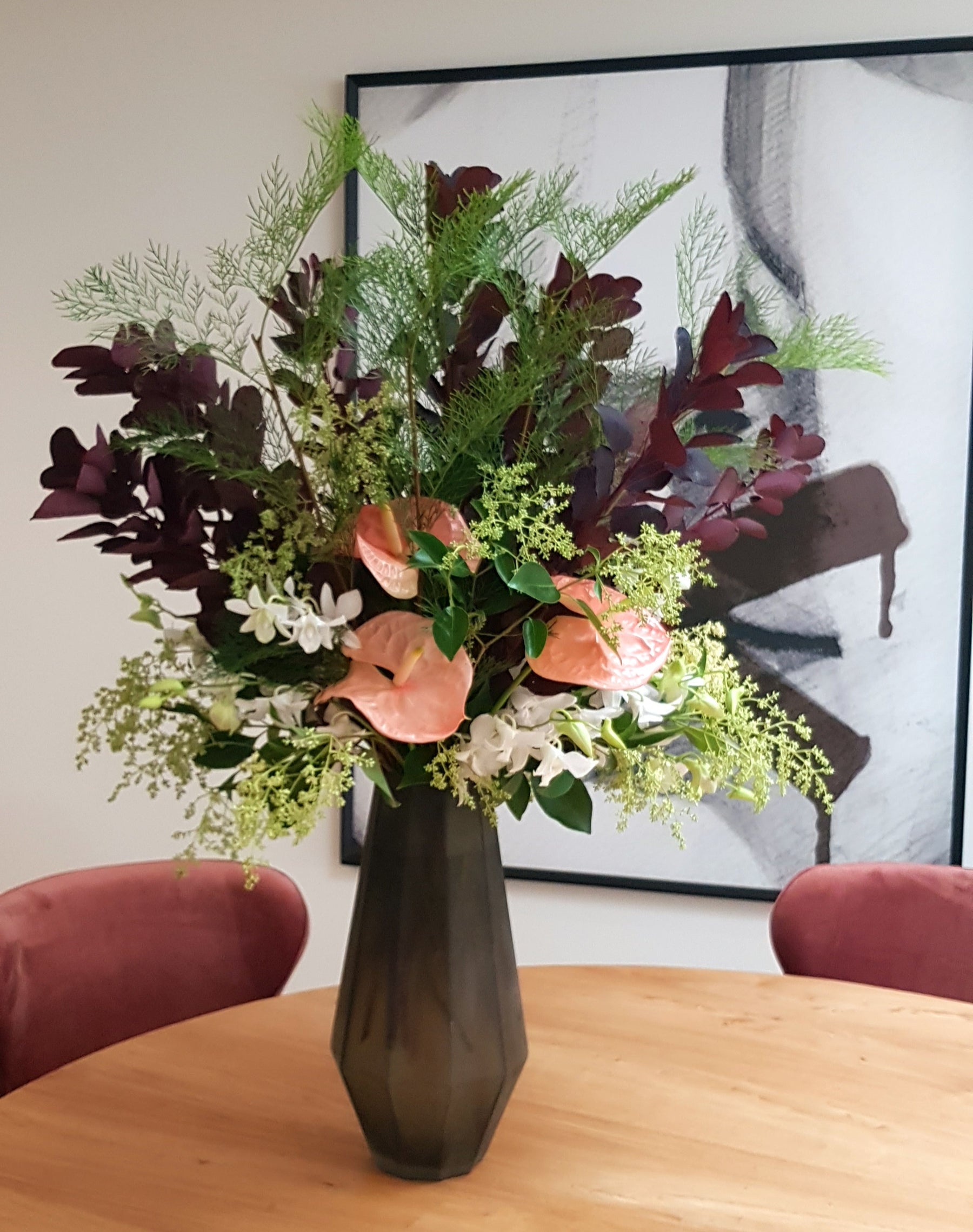 Weekly corporate flowers for Melbourne display suite