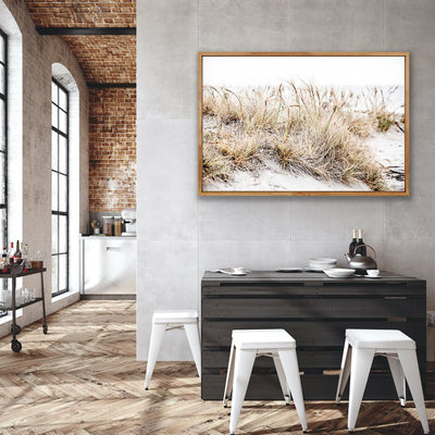 Beach - Framed Print on Canvas