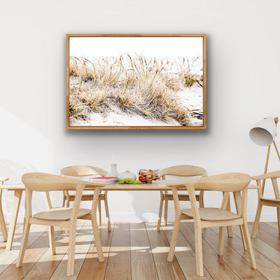 Beach - Framed Print on Canvas
