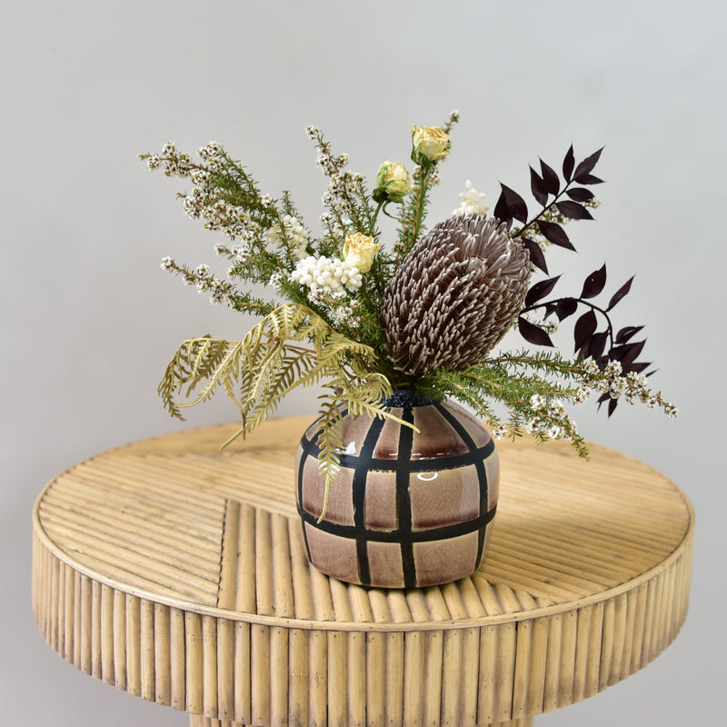 Dried Arrangement in Linea Vase
