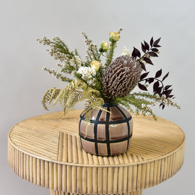 Dried Flower Arrangement in Linea Vase