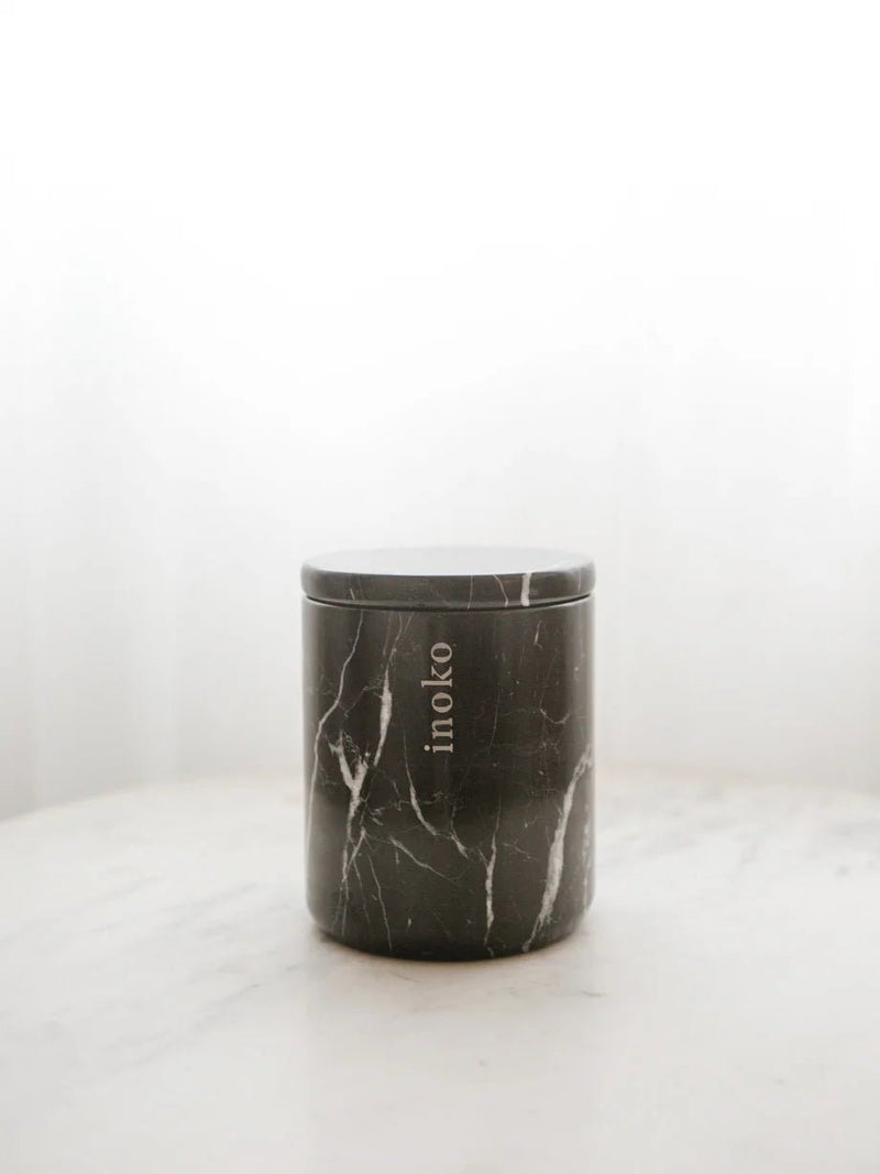Inoko Marble Vessel & Candle - Small