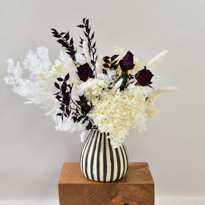 Dried Flower Arrangement in Striker Vase