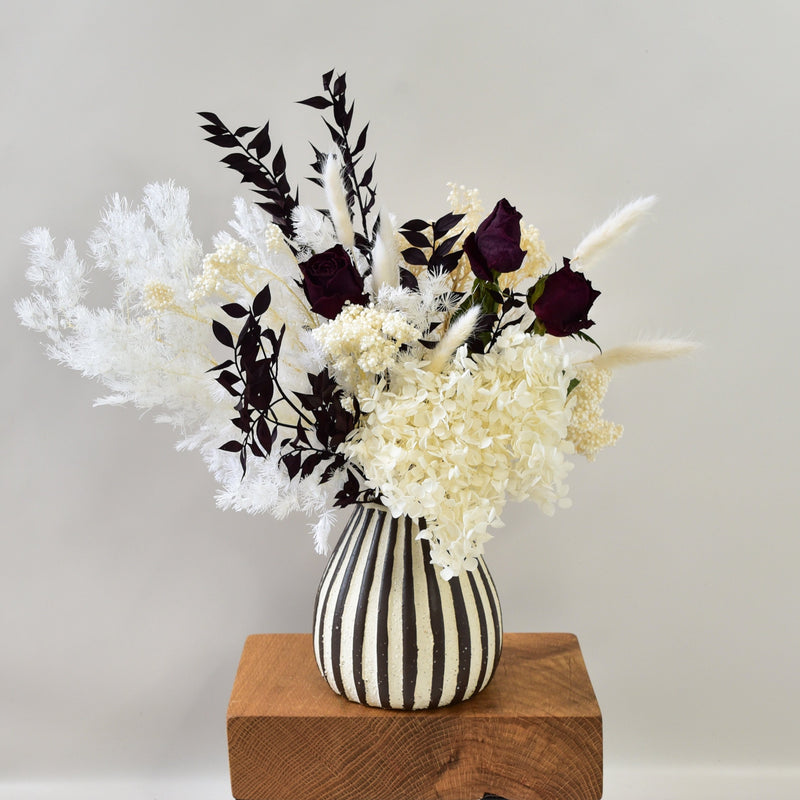 Dried Flower Arrangement in Striker Vase