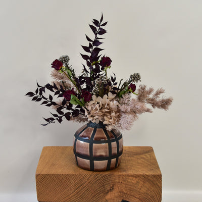 Dried Flower Arrangement in Linea Vase