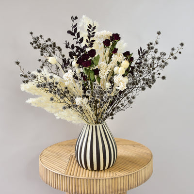 Dried Flower Arrangement in Striker Vase