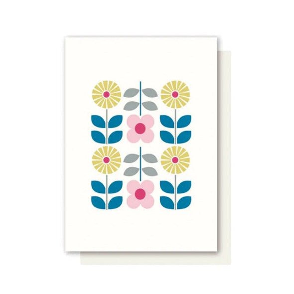 Simple flower patterned gift card to add your own message with your gift.  The Branche Florist and Indoor Plant Seller Melbourne, is a great place for gifts.  Large range of pots and house plants big and small, and those potted too.  Delivering to indoor plants and flowers too to Metro Melbourne.