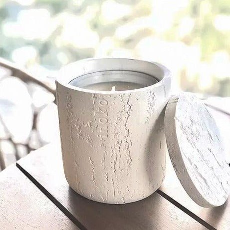 Inoko Concrete Vessel & Candle - Large