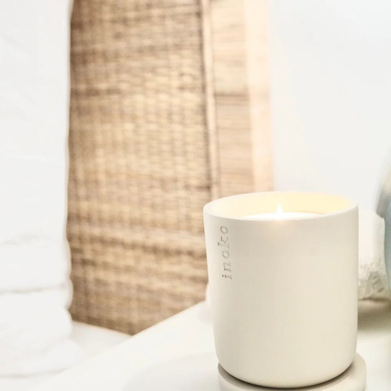 Inoko Concrete Vessel & Candle - Large