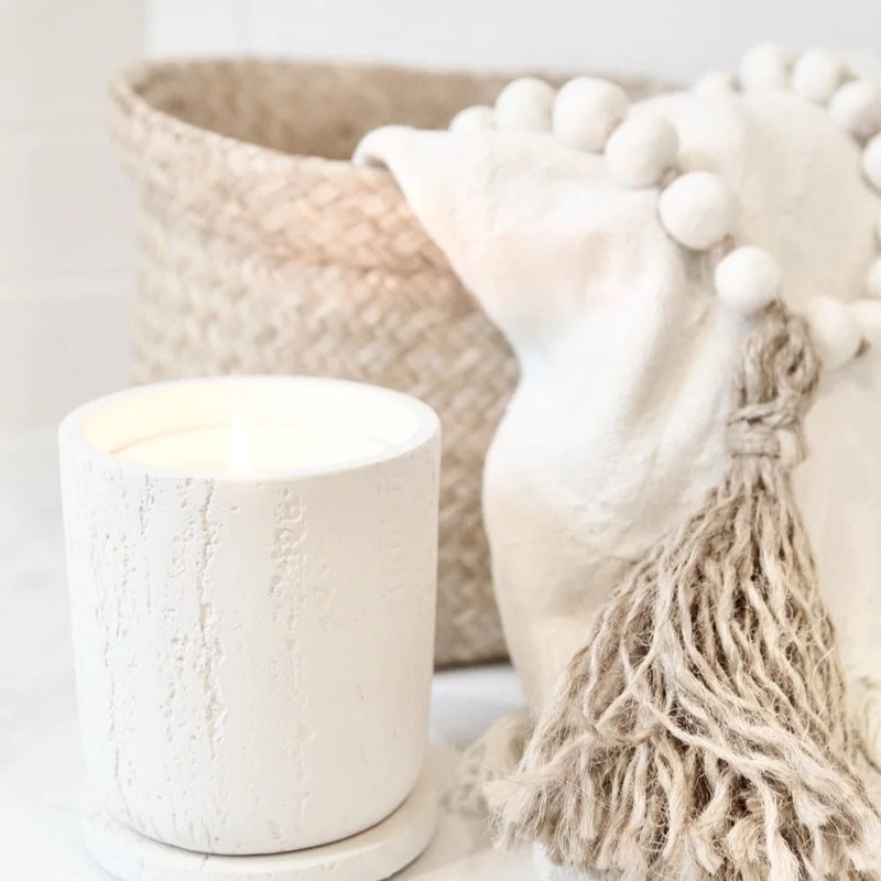 Inoko Concrete Vessel & Candle - Large